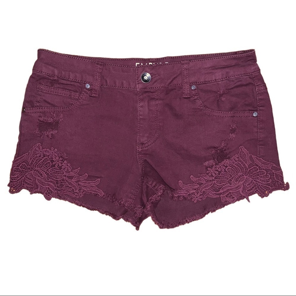 Empyre Natasha Distressed Jean Shorts Size 1